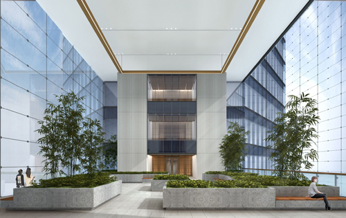 国家金融信息大厦中庭